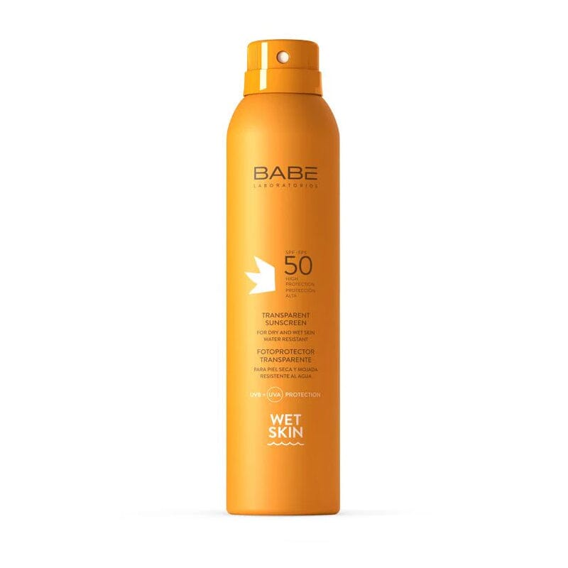 Fotoprotector SPF 50 Transparente Wet Skin 200 ml babe